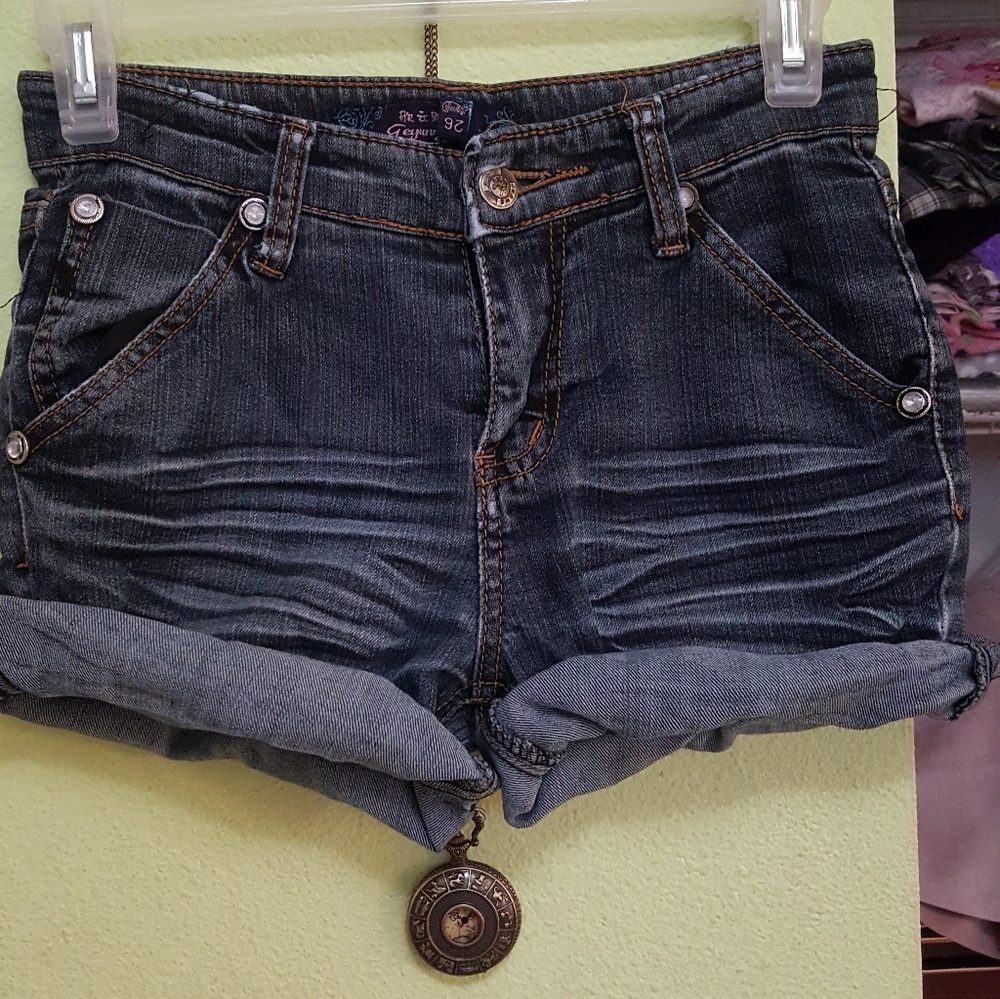 Denim shorts